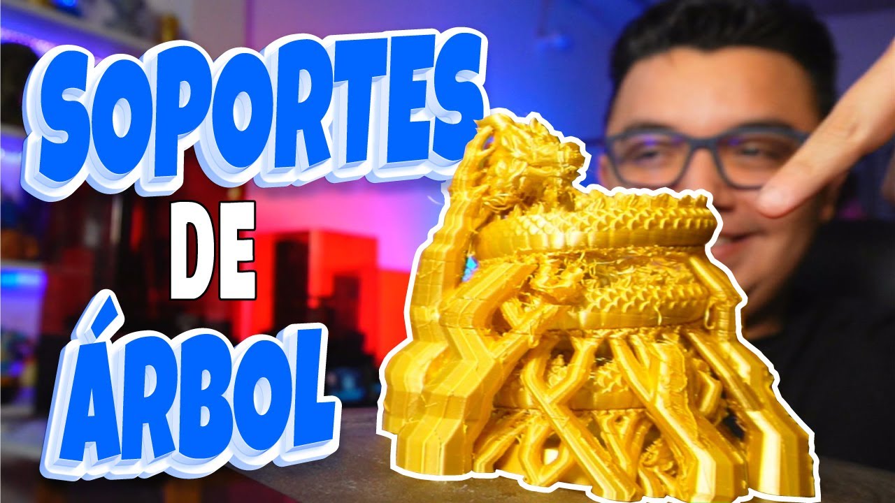🌳 Cómo usar los SOPORTES de ÁRBOL de CURA SLICER │ CURA 5.4