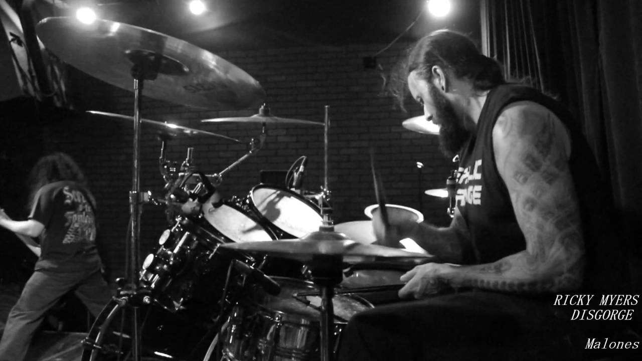 Disgorge - RICKY MYERS Drum cam - live 7/02/2016