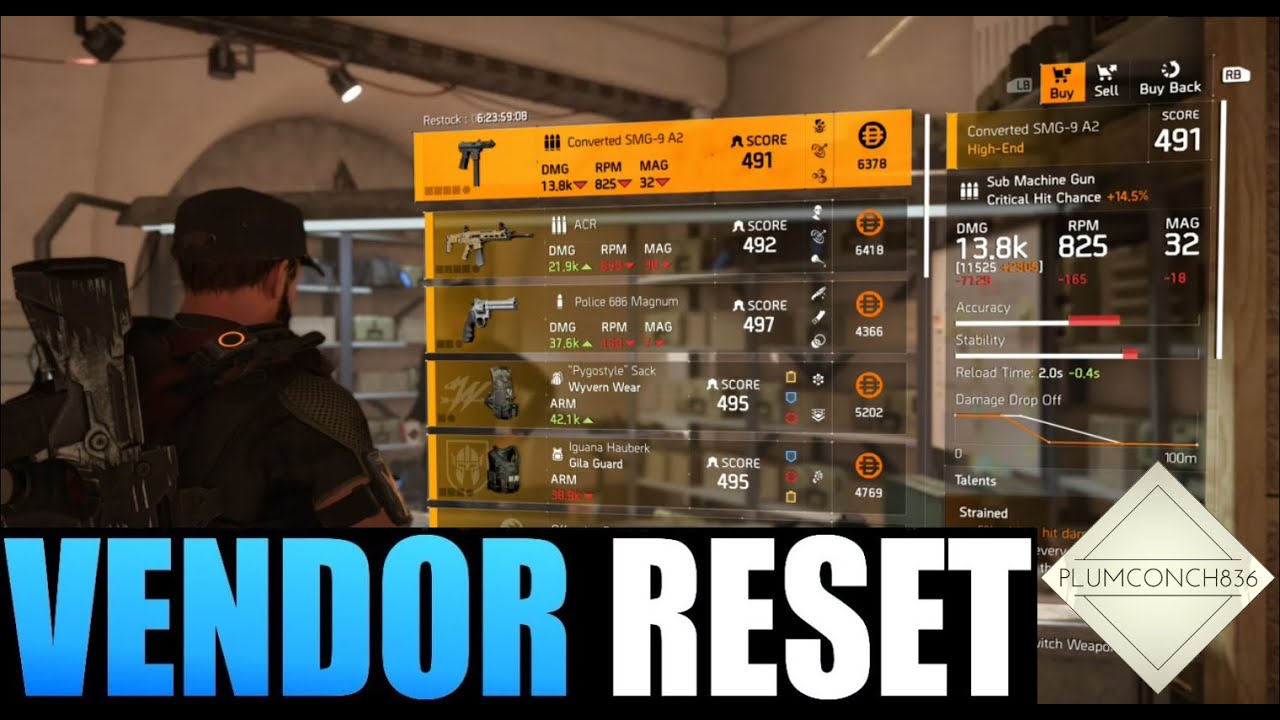 The Division 2 - Weekly Vendor Reset - PLUMS PICKS - MUST BUYS - NAMED TALENTS and GEAR SETS!
