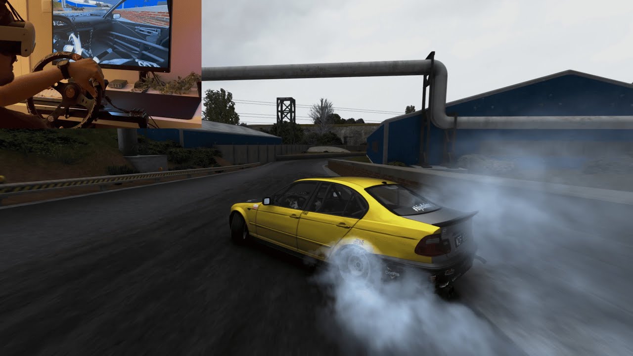 VR Drifting at Steel Yard w/MOZA R5  - Assetto Corsa | RTX4070ti
