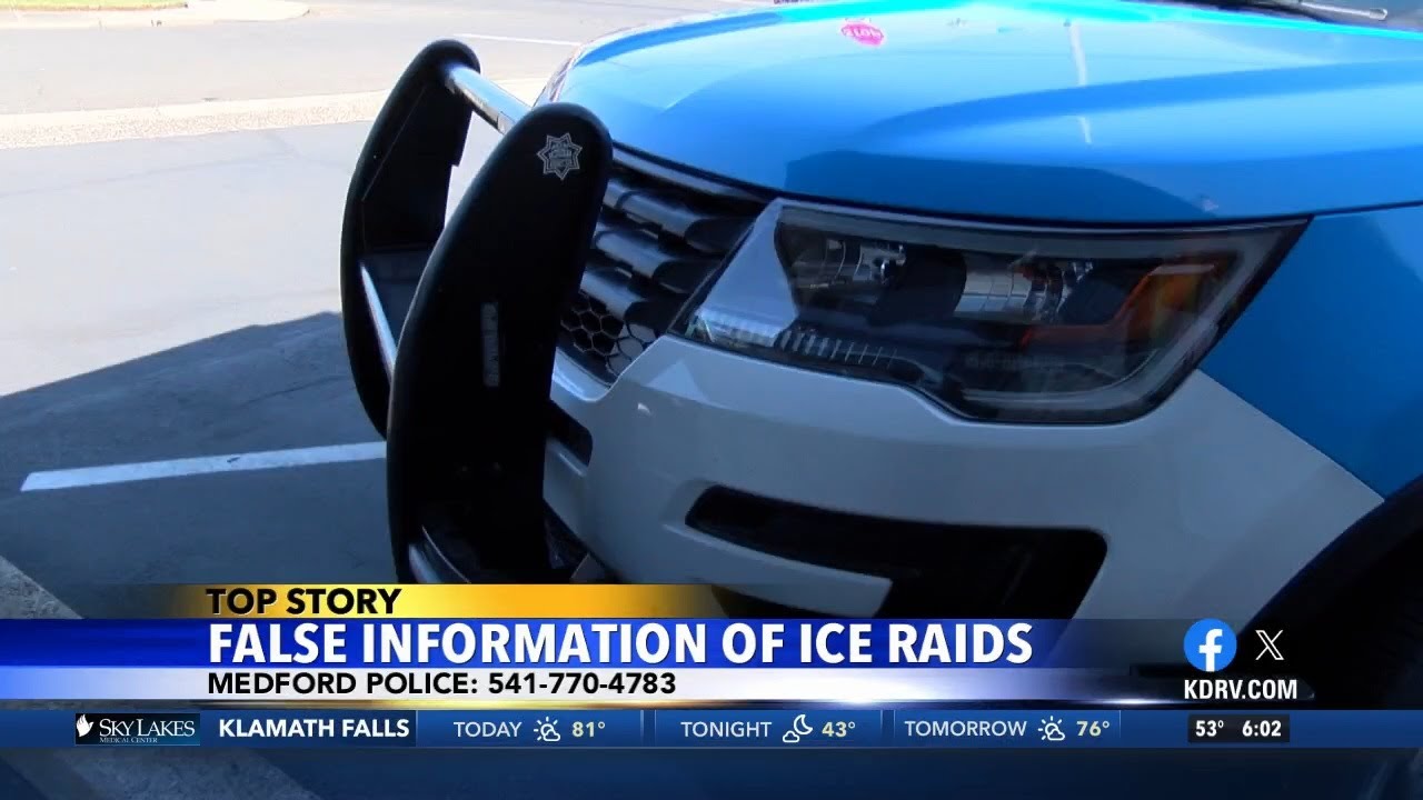 Medford Police Department warning residents of misinformation regarding ICE raids