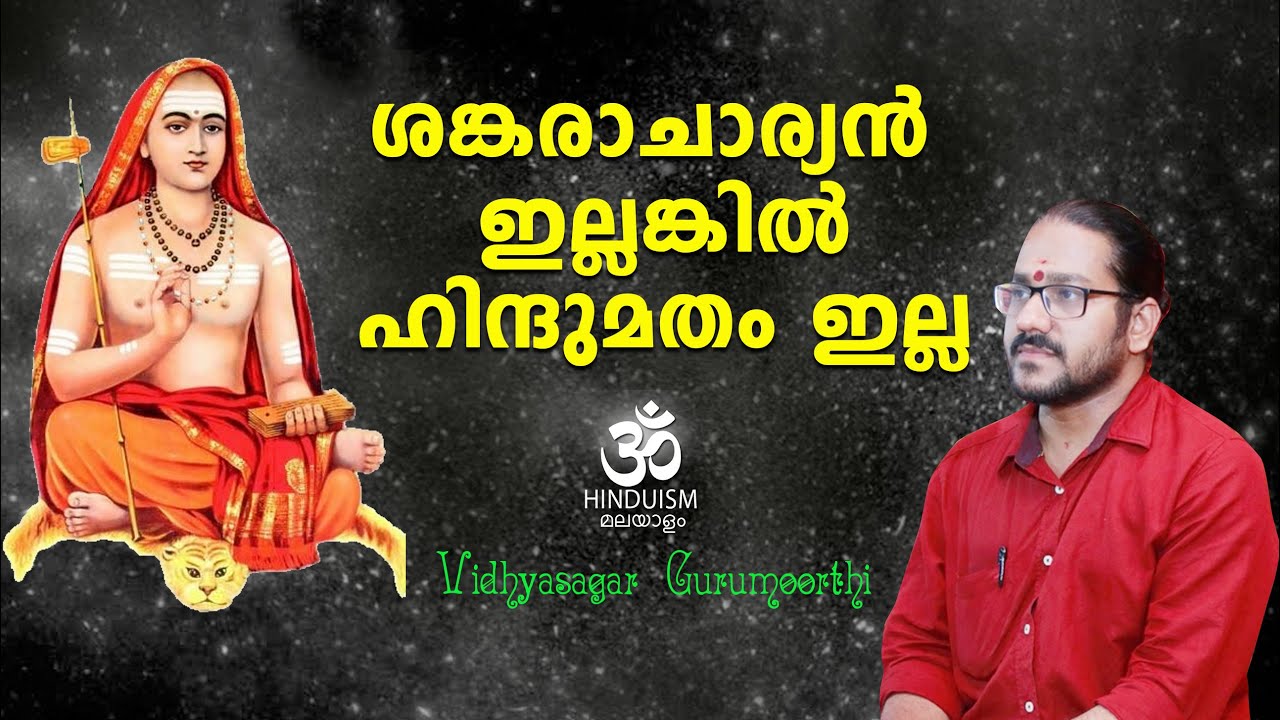 ശങ്കരാചാര്യൻ ഇല്ലങ്കിൽ ഹിന്ദുമതം ഇല്ല | vidyasagar gurumoorthi | Hinduism