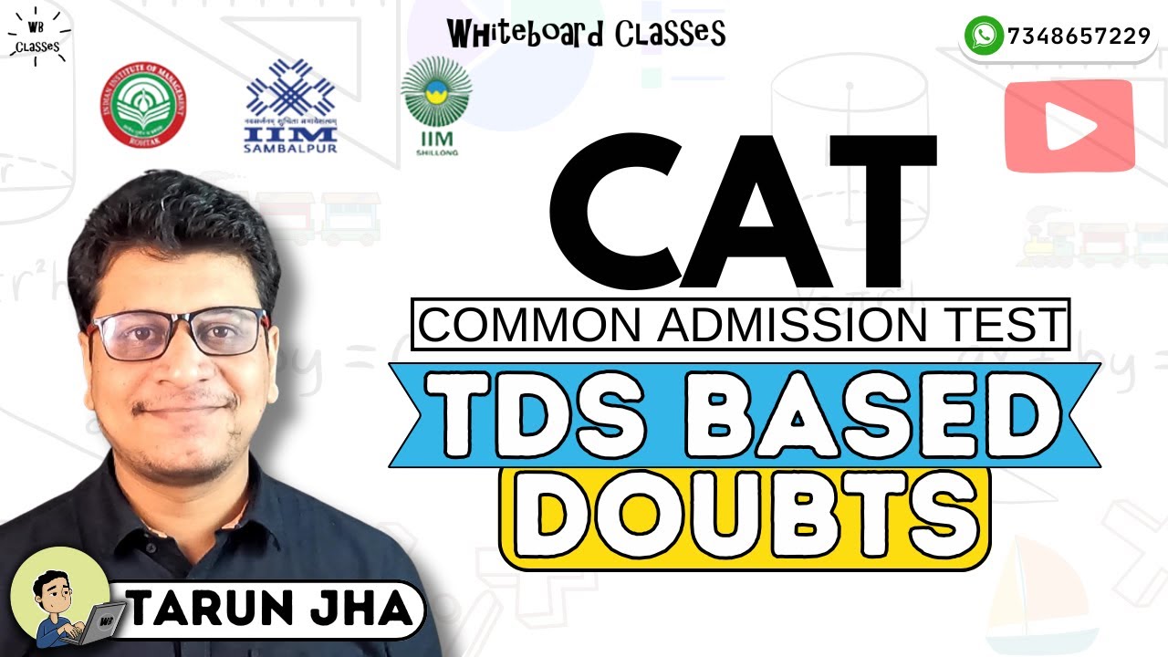 TDS Based DI Asked in CAT | SBI PO Mains | IBPS PO Mains | Tarun Jha