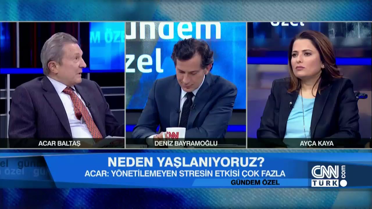 Prof. Dr. Acar Baltaş CNN TÜRK’te Deniz Bayramoğlu’nun sunduğu Gündem Özel programının konuğuydu