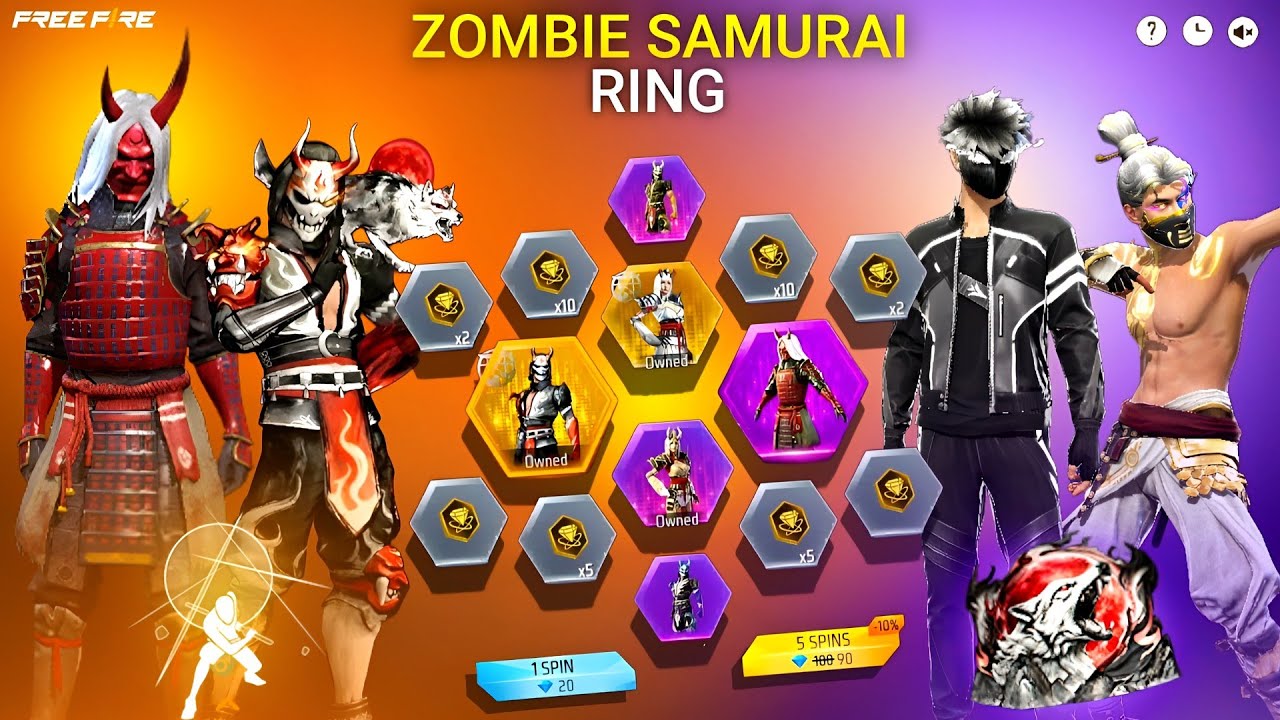 Zombie Samurai Bundle Return💥Bloodmoon Event🤯🥳| Free Fire New Event l Ff New Even