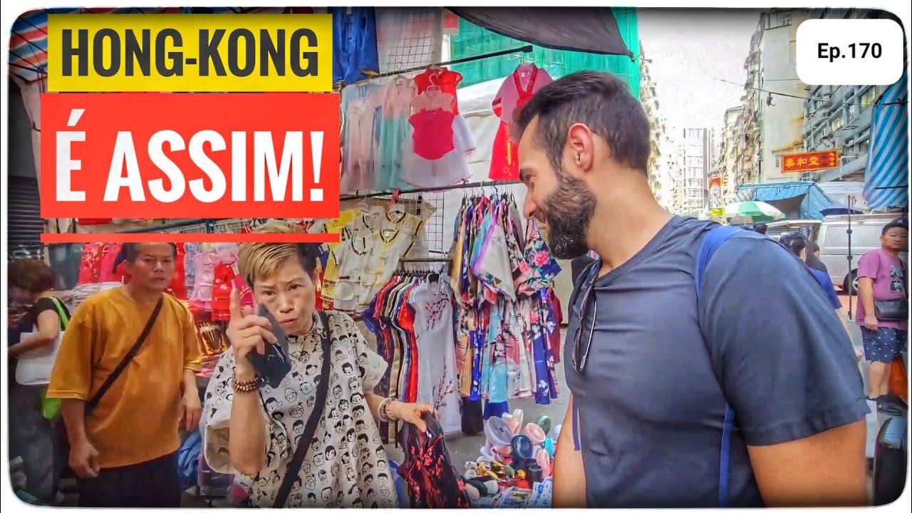 COMO é o Caótico MERCADO de RUA de Hong-Kong|DECATHLON com preços
