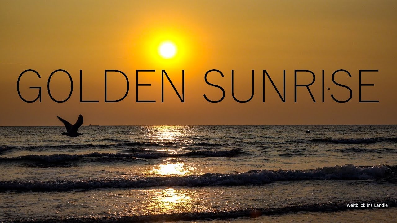 4K | Sonnenaufgang am Strand von Binz | Insel Rügen | Nature Relaxing Video with Golden Sunrise