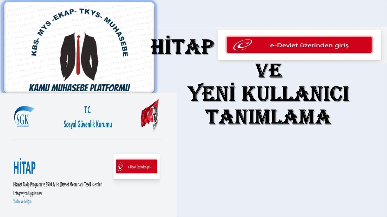 HİTAP e-Devlet  GİRİŞ VE  YENİ KULLANICI TANIMLAMA