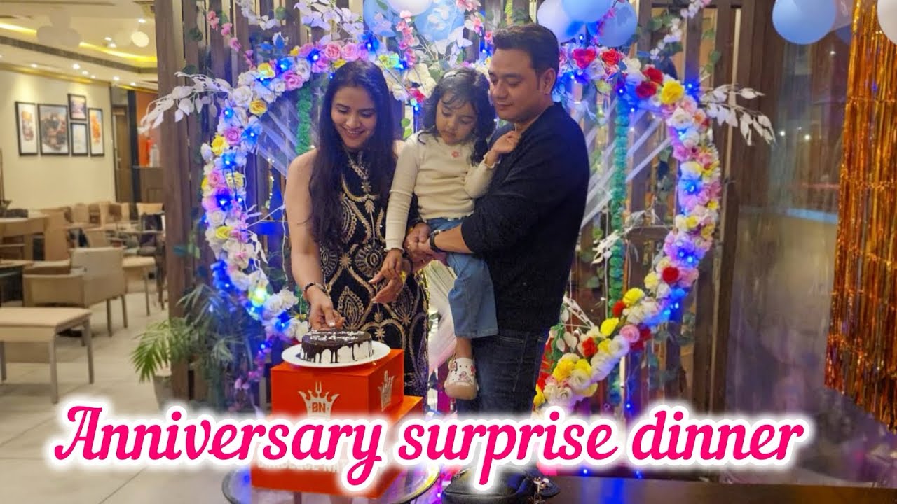 I Had NO Clue! 😱 Anniversary Surprise Dinner with Family at Barbeque Nation #familyvlog
