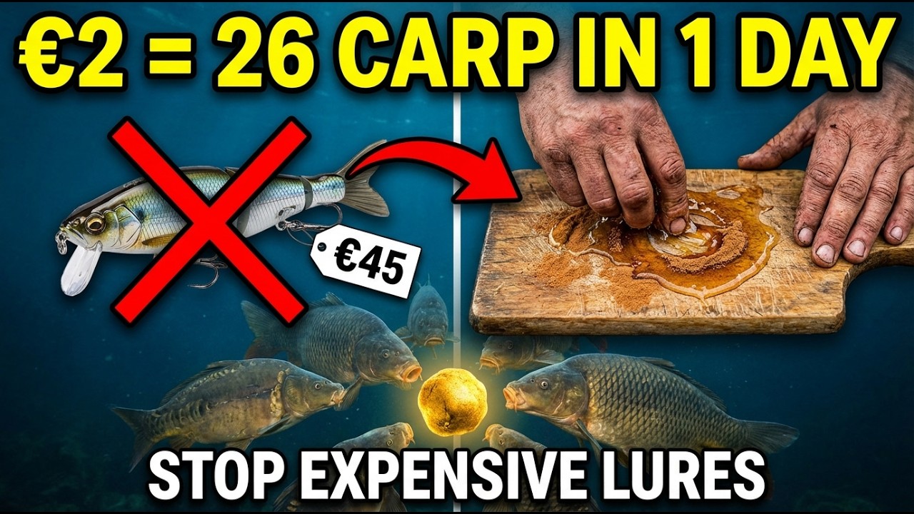 Mélangez ces 2 ingrédients et les poissons se battront pour votre appât !