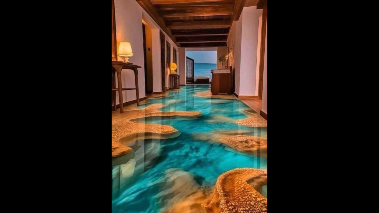 Stunning epoxy #Flooring Ideas👍