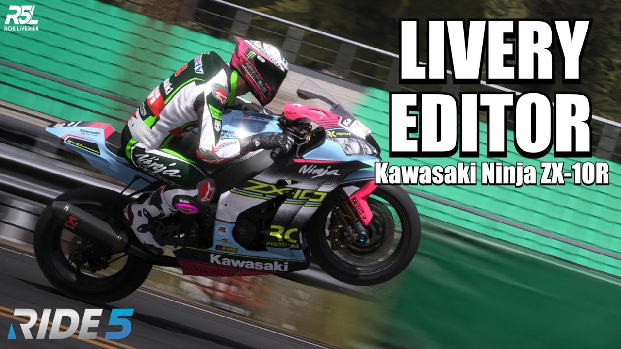 Ride 5 Livery Editor - Kawasaki Ninja ZX-10R 2019
