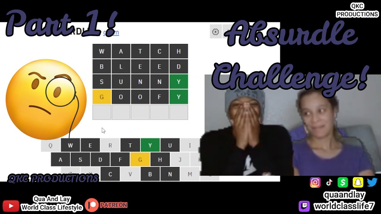 ABSURDLE CHALLENGE! - PART 1! - Qua And Lay