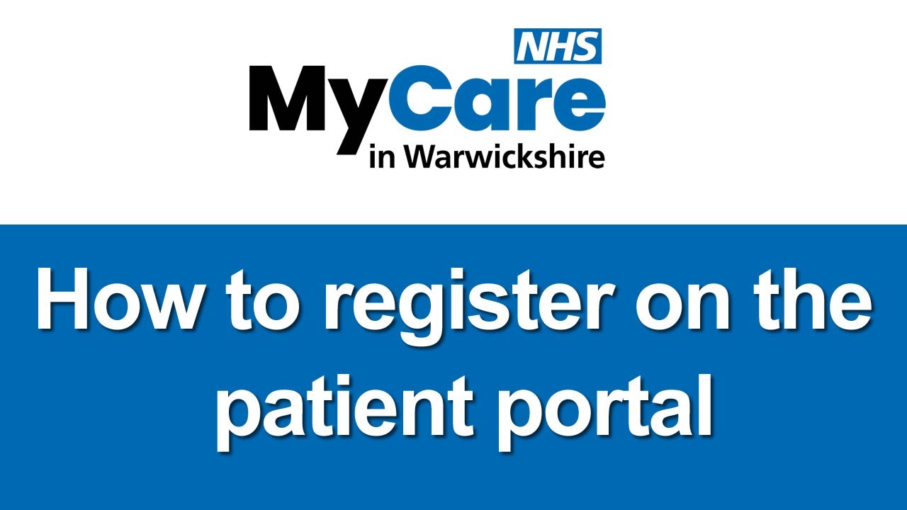 How to register on the patient portal