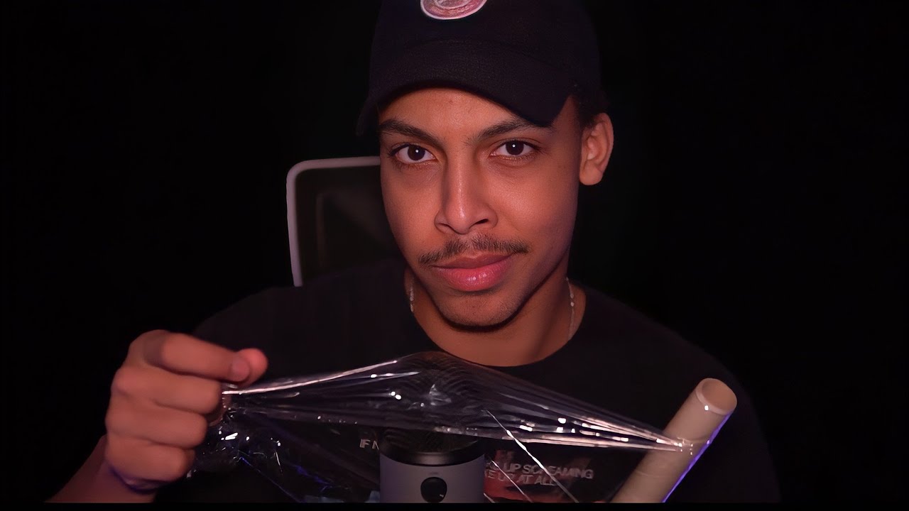 ASMR Plastic Wrap On The Microphone...
