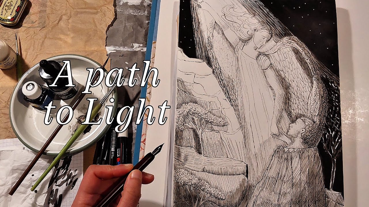 BEING BOLD WITH  BLACK INK and creating sharp contrasts: A path to light