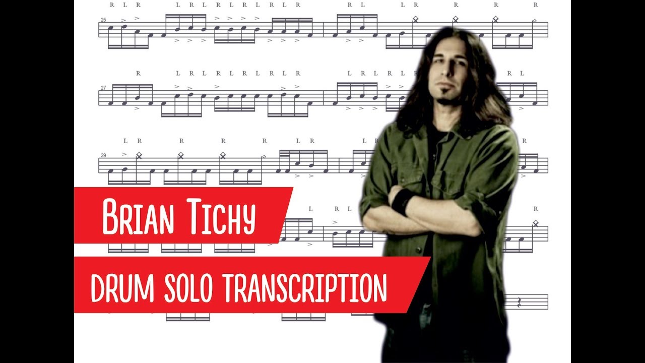 Брайан Тичи - Транскрипция барабанного соло (PDF)