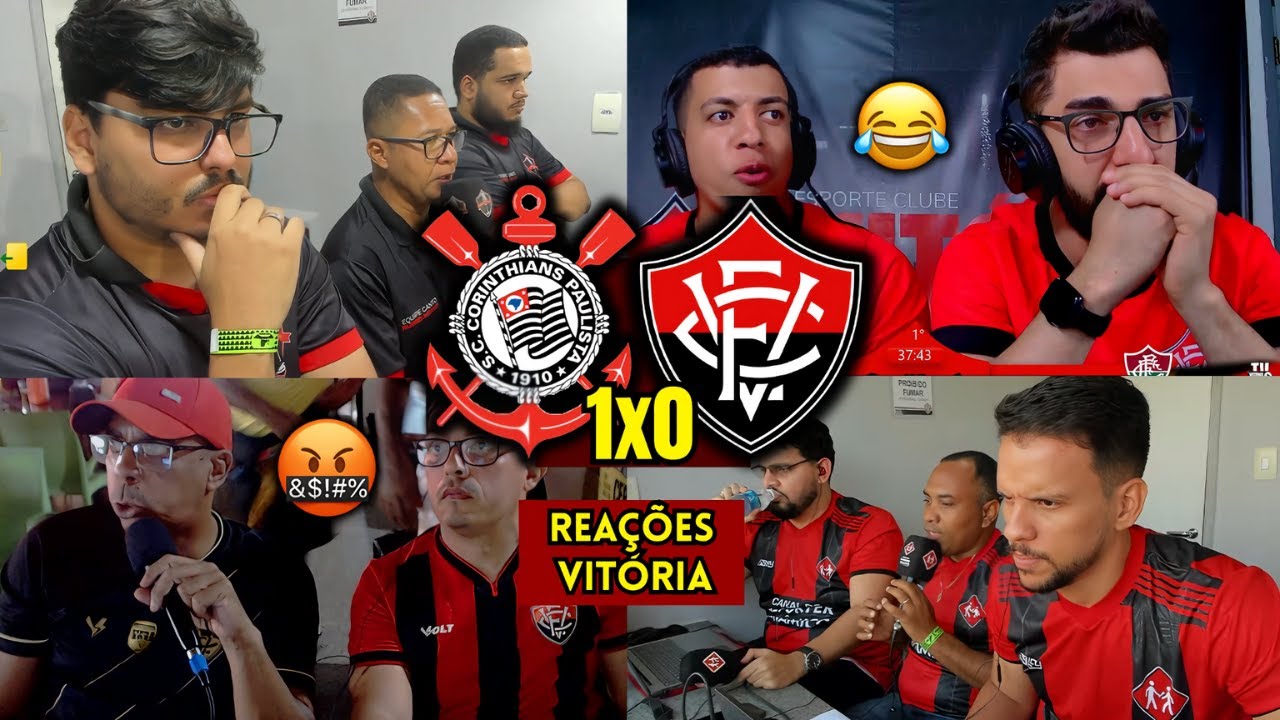 REA&Ccedil;&Otilde;ES do VIT&Oacute;RIA REVOLTADO - VIT&Oacute;RIA 0X1 CORINTHIANS | REACT
