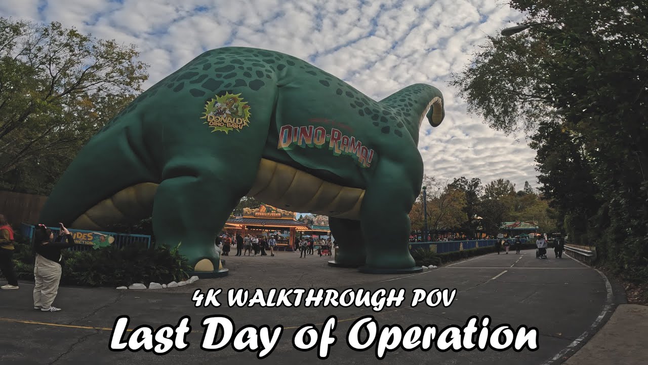 Chester & Hester's Dino-Rama | 2025 4K Walkthrough, Disney's Animal Kingdom Theme Park