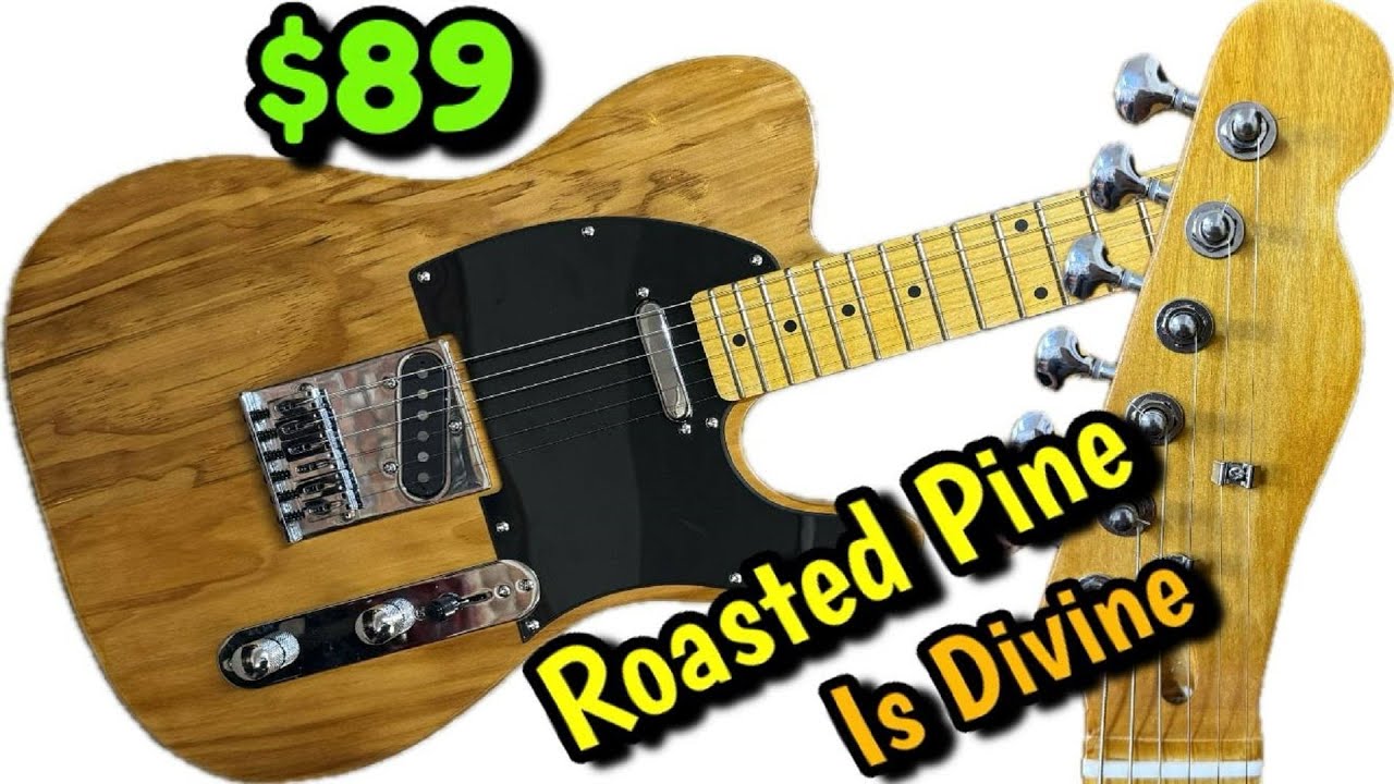 How To Easily Make  A Cheap Guitar Kit FIRE! Leo Jaymz Pine Body Tele Kit Is Certified Killer!