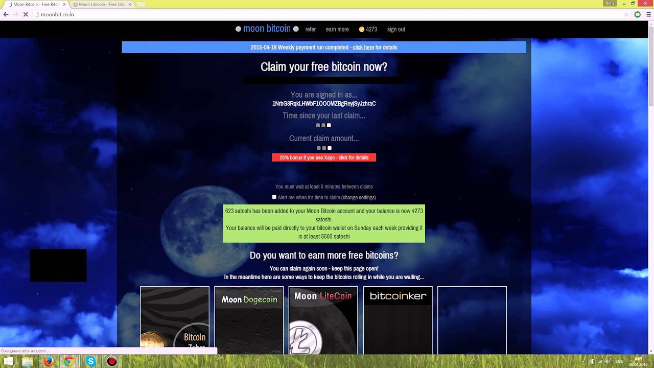 Биткоин и Лайткоин Краны moonbit.co.in  и moonliteco.in