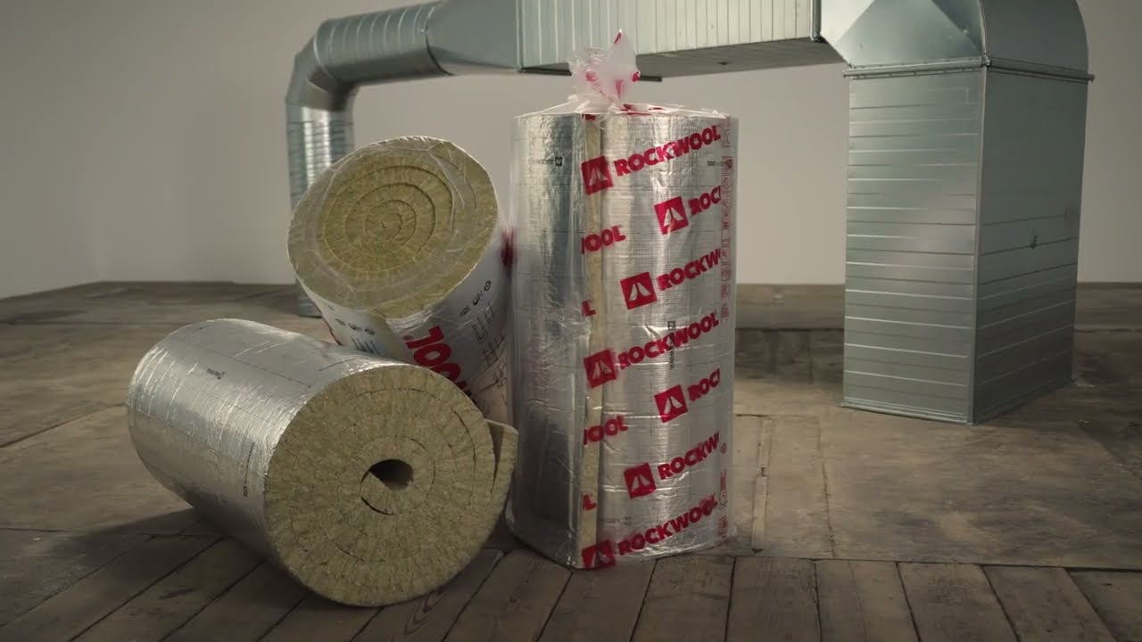 ROCKWOOL Prolit® Lamella Mat.1 - Isolation complète des conduits circulaires et rectangulaires