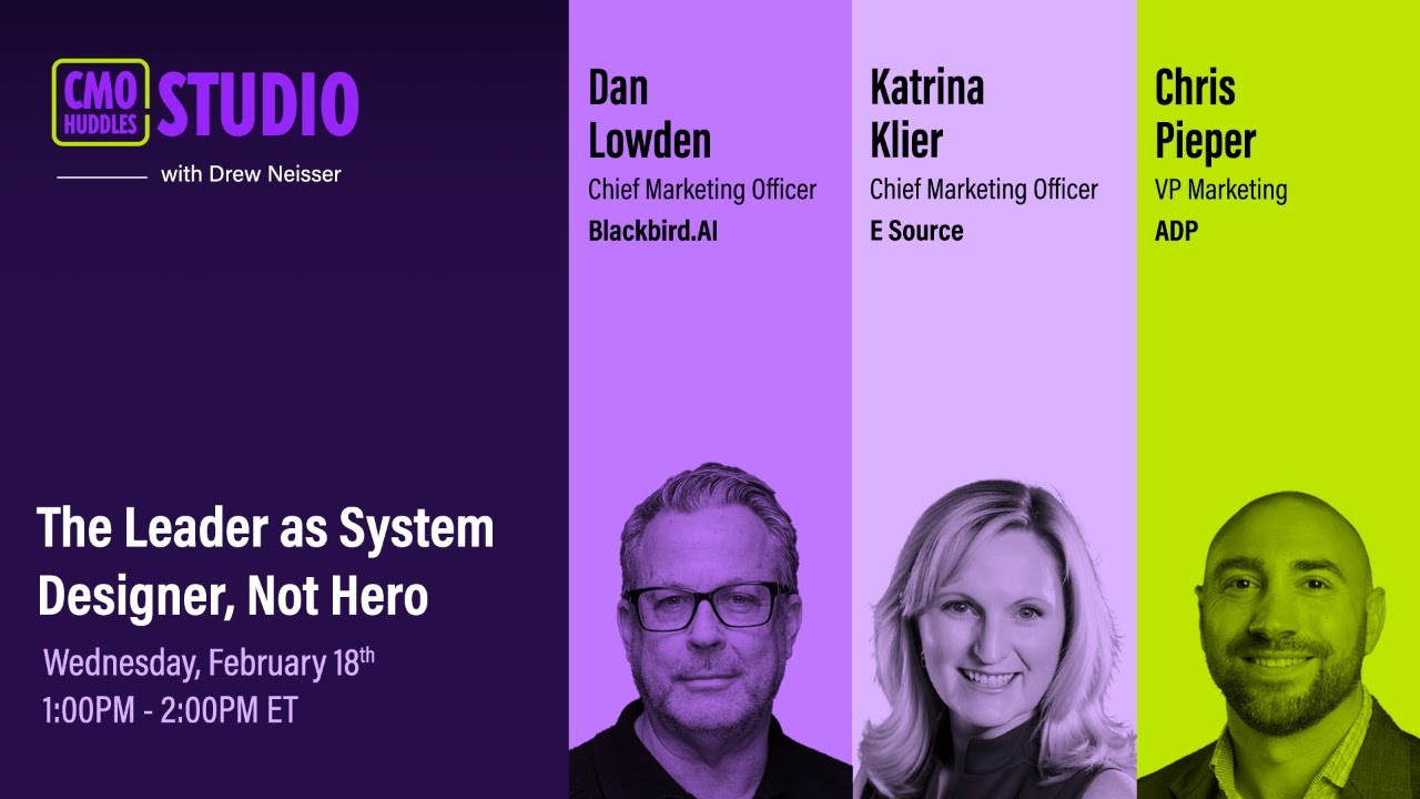 The Leader as System Designer, Not Hero | CMO Huddles Studio