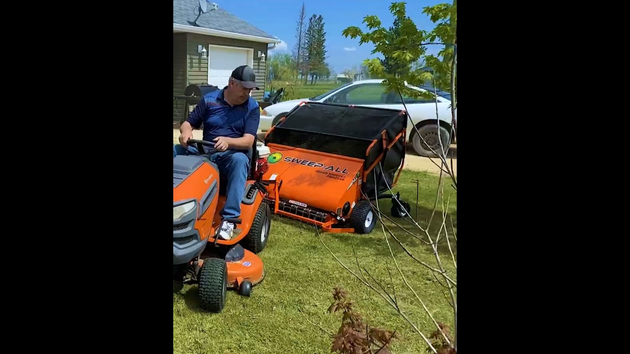 Stop Motion Lawn Sweeping | PSM2548 Sweep-All #shorts #short