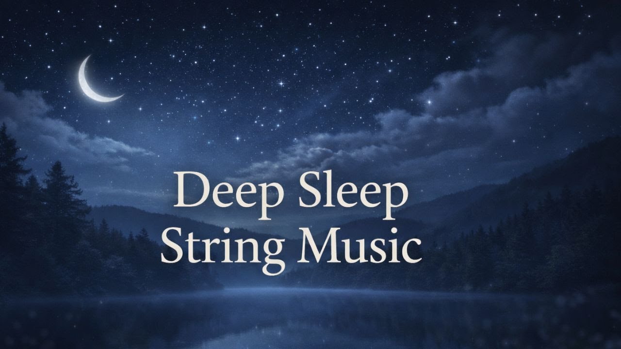 Deep Sleep String Music 🌙 Soft Violin & Cello for Relaxation | Positive Waves