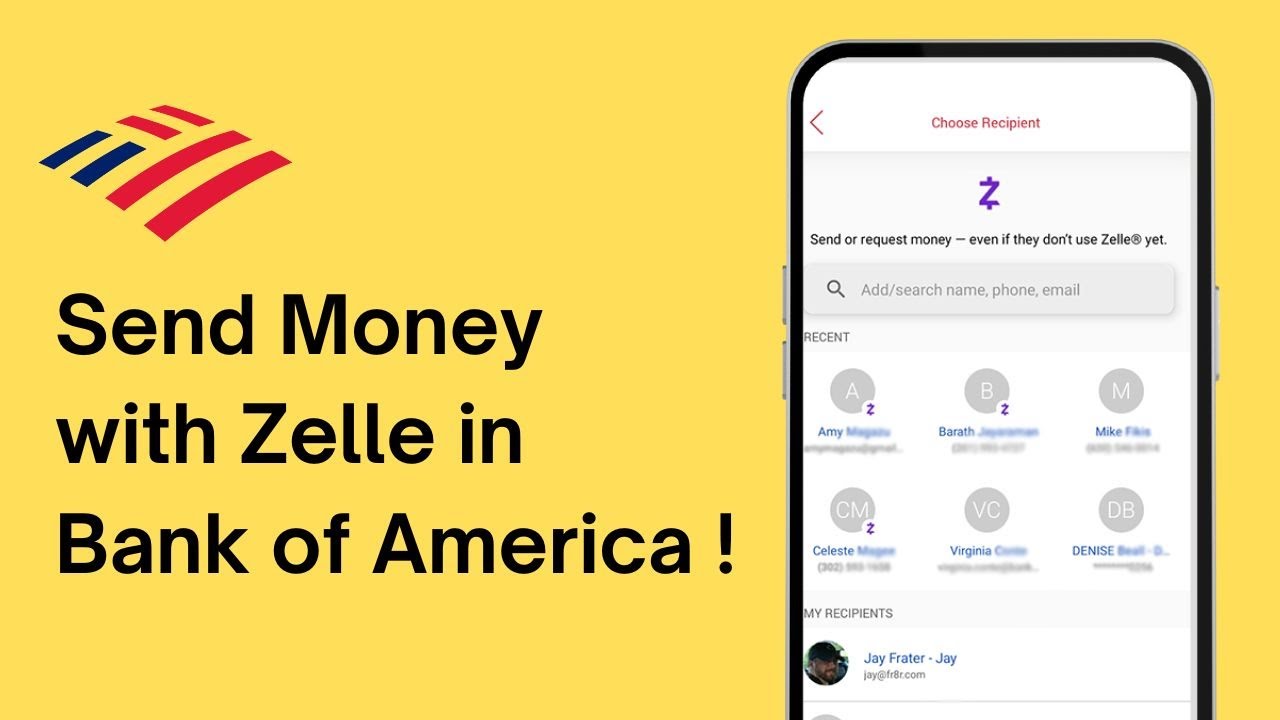 How to Send Money With Zelle in Bank of America