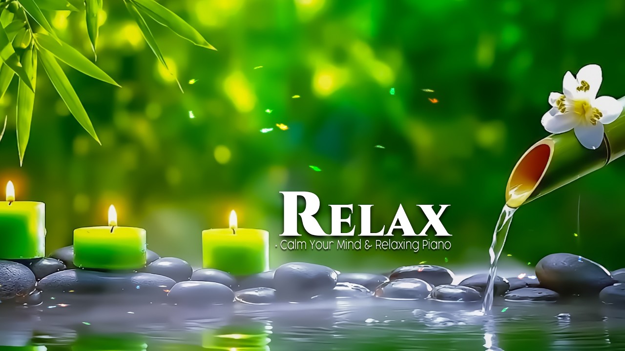 Relaxing Spa Music with Water & Nature Sounds 🌙 Stress Relief & Sleep