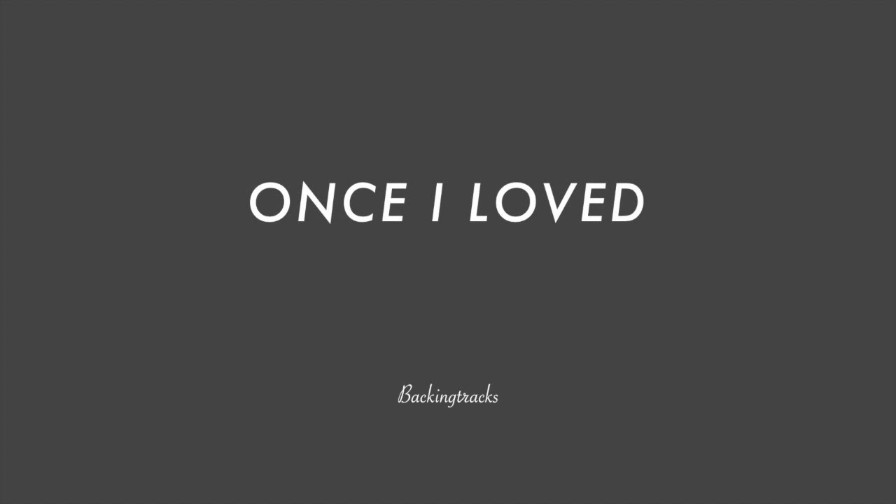 ONCE I LOVED chord progression - Jazz Standard Backing Track Play Along