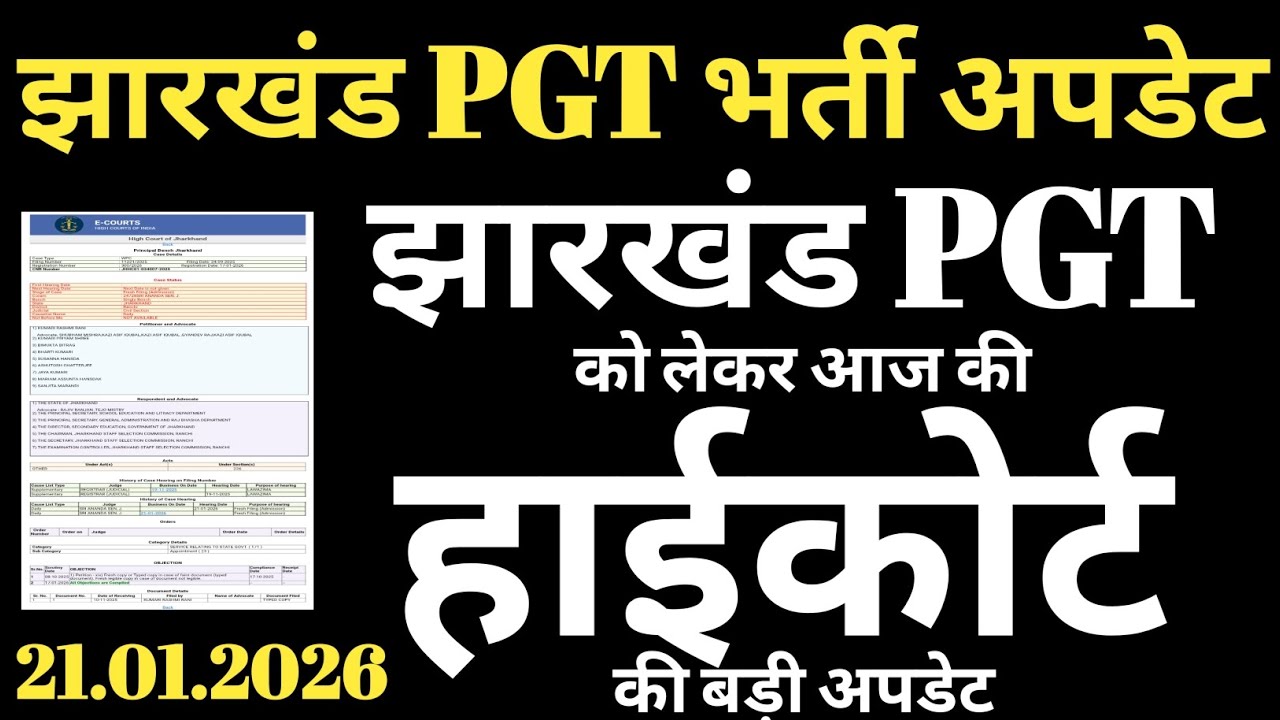 झारखंड PGT शिक्षक भर्ती को लेकर अभी अभी आई बड़ी अपडेट | Jharkhand 10+2 teacher VACANCY update