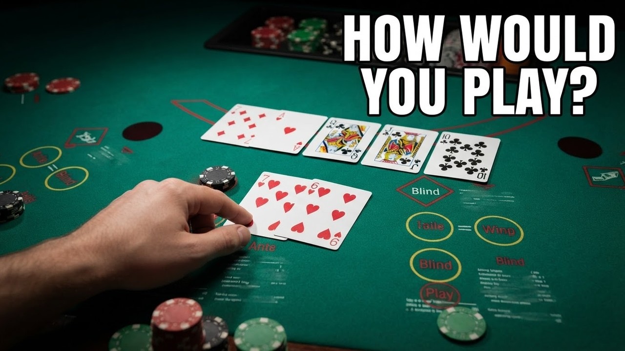 Royal Flush Quest:  Day 40 - How would you play this Ultimate Texas Holdem Hand?