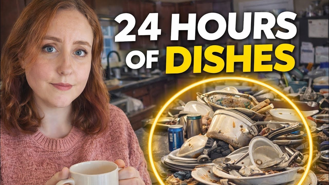 Realistic Clean With Me! 24 Hours of Dishes