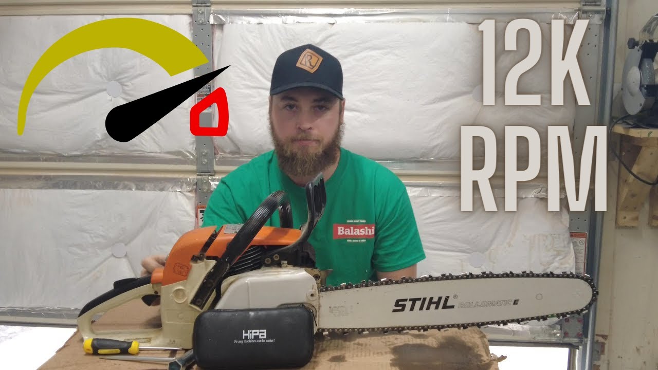 Stihl 028 AV Super Carb Rebuild and Tuning With a Tachometer
