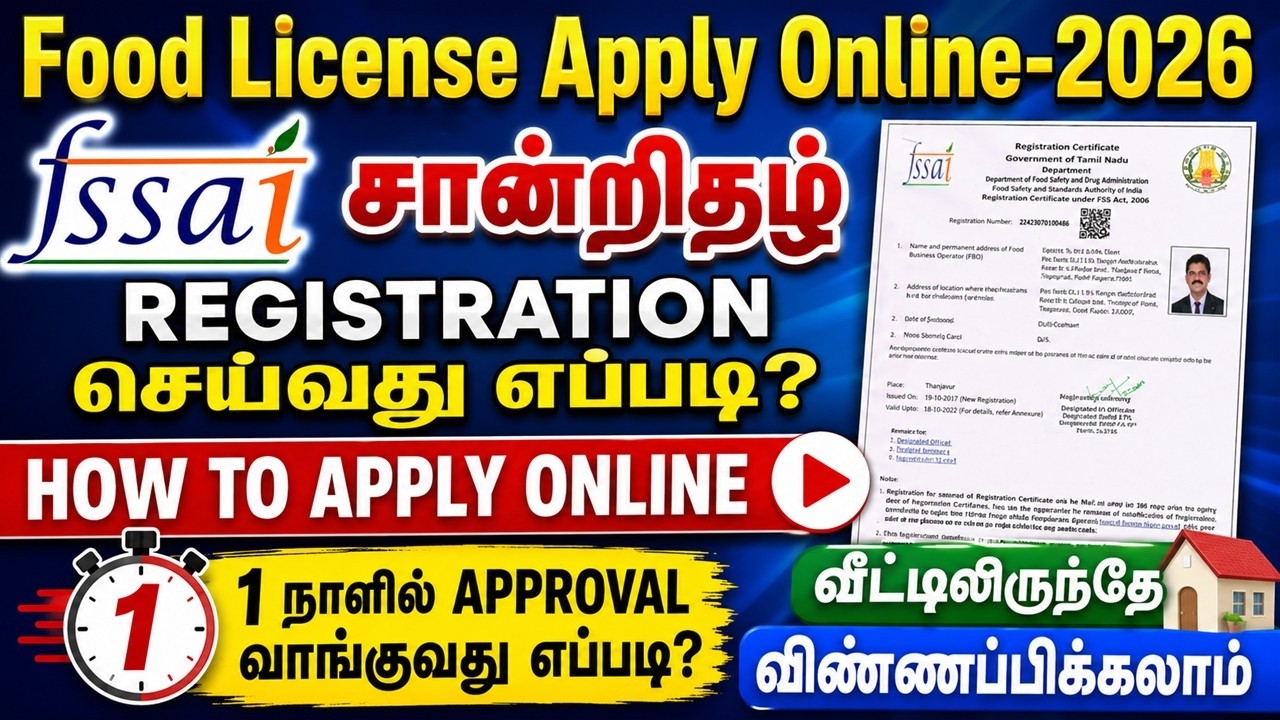 How to Apply for FSSAI License Online in 2026 | Food License Application | Online FSSAI Registration