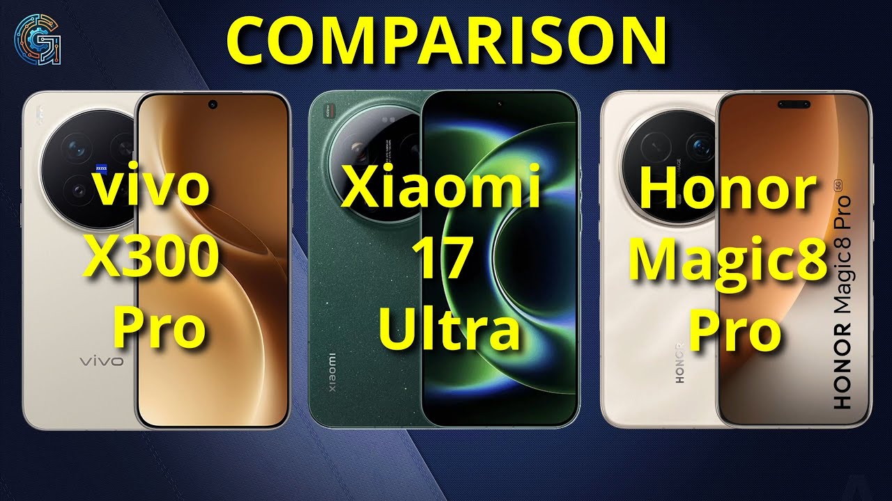 vivo X300Pro  vs  Xiaomi 17 Ultra  vs  Honor Magic8 Pro