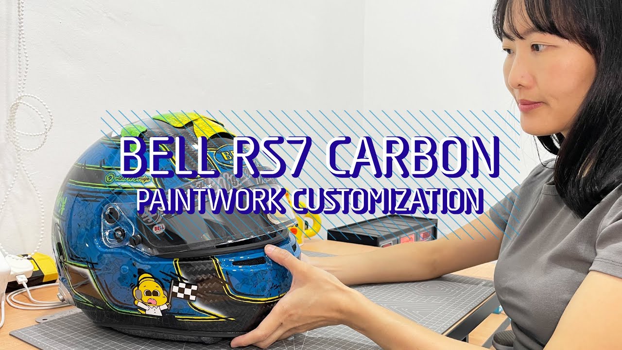 BELL RS7 CARBON | ASMR | Cocobi! | Metallic Paints | Helmet Paintwork Process [ENG SUB]