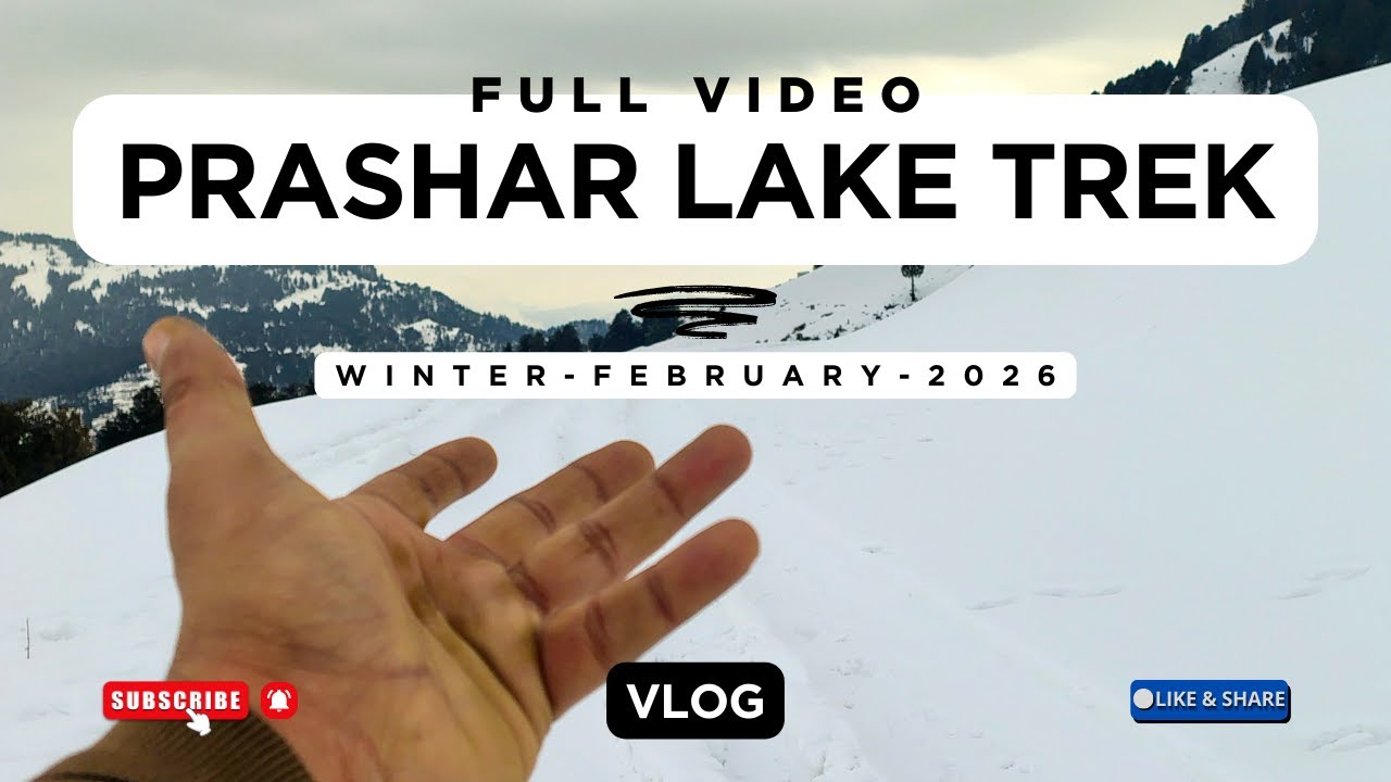 Prashar Lake Trek - Full Video | Winter 2026 #prasharlake #snow #mountains #vlog #himachal #india