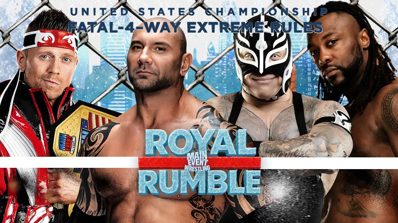 MEW Batista vs The Miz vs Swerve Strickland vs Rey Mysterio | United States Fatal 4 Way: Royal Rumbl