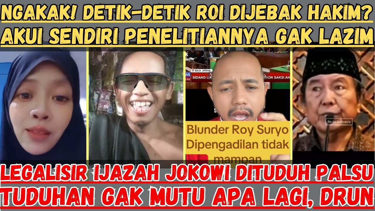 Ngakak! Detik2 Roi Dijebak Hakim? Akui Sendiri Penelitiannya Gak Lazim || Roi Kemakan Bacot Sendiri