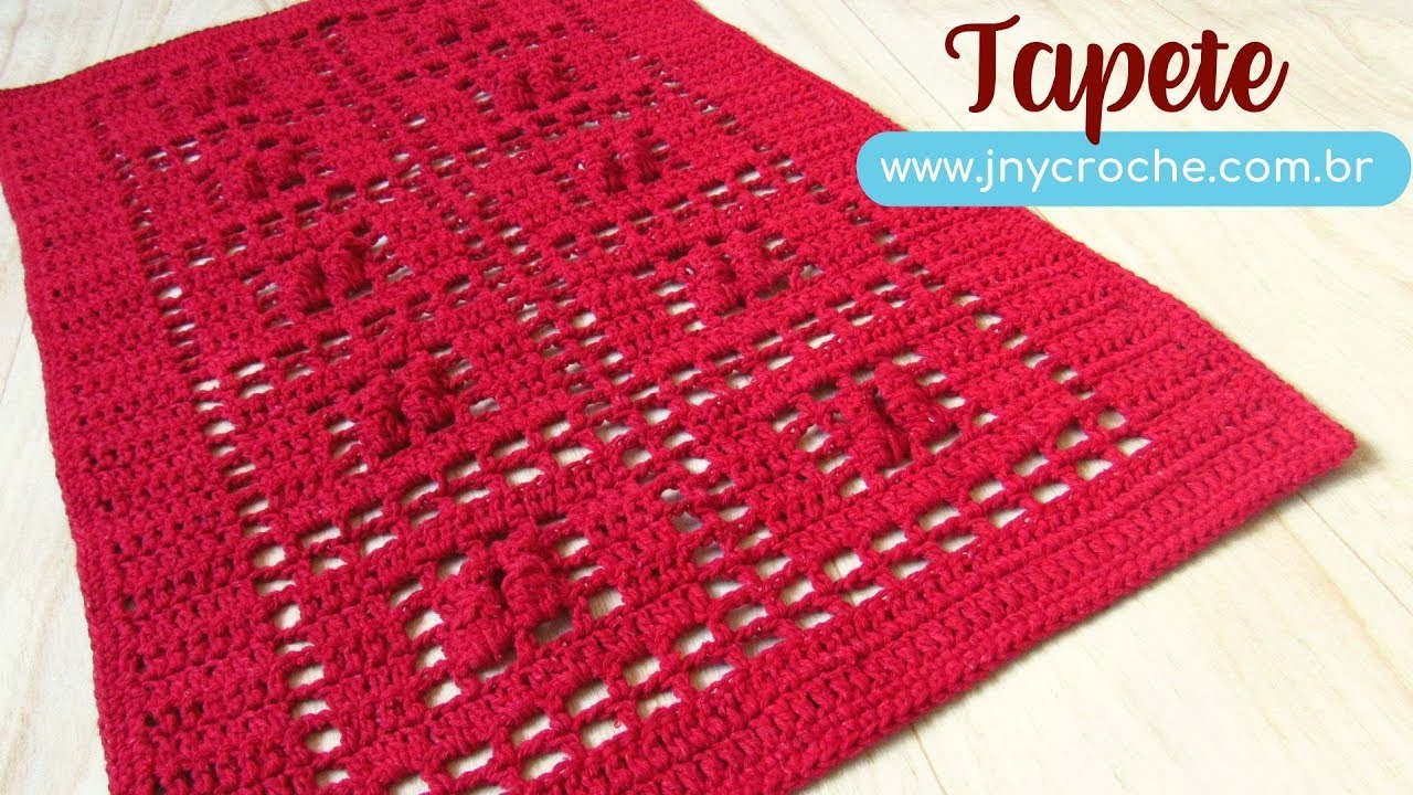 TAPETE DE CROCHÊ | SIMPLES - JNY Crochê