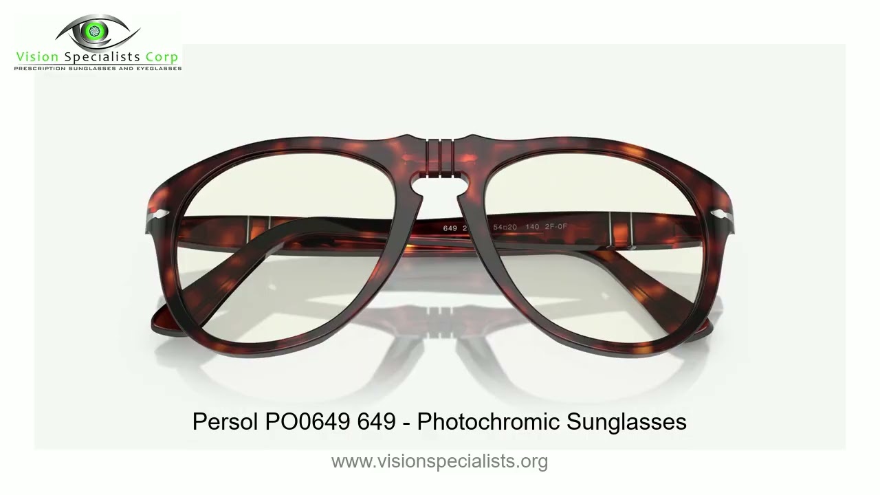 Persol PO0649 649   Photochromic Sunglasses 8056597381376