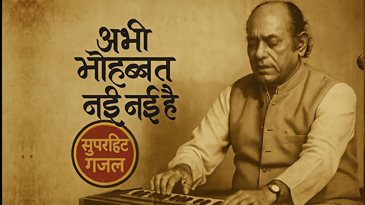 Superhit Gazal | Khamosh Lab Hai Jhuki Hai Palkein | Abhi Mohbbat Nai Nai Hai |  Mehdi Hasan sahab 