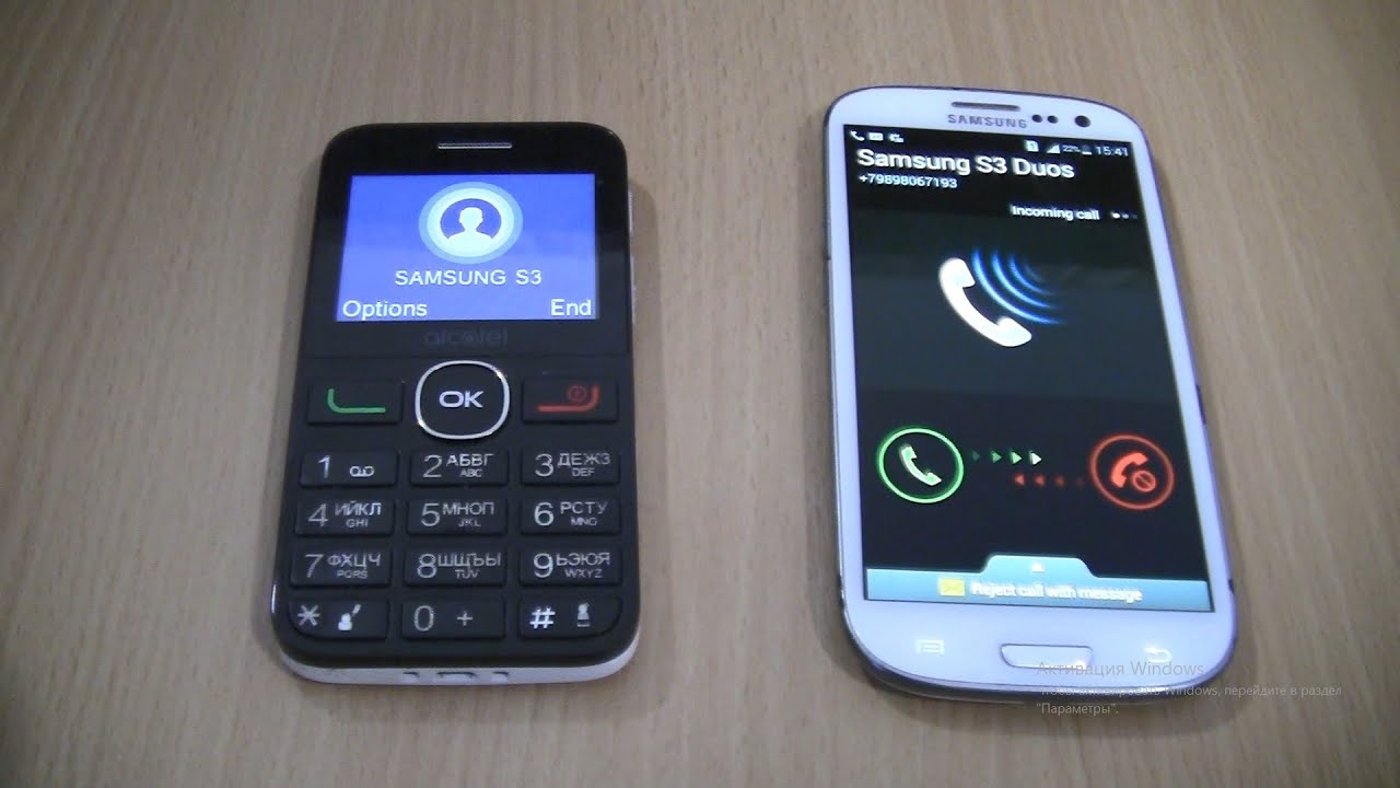 Over the Horizon Incoming call & Outgoing call at the Same Time Samsung Galaxy S3 Duos+Alcatel