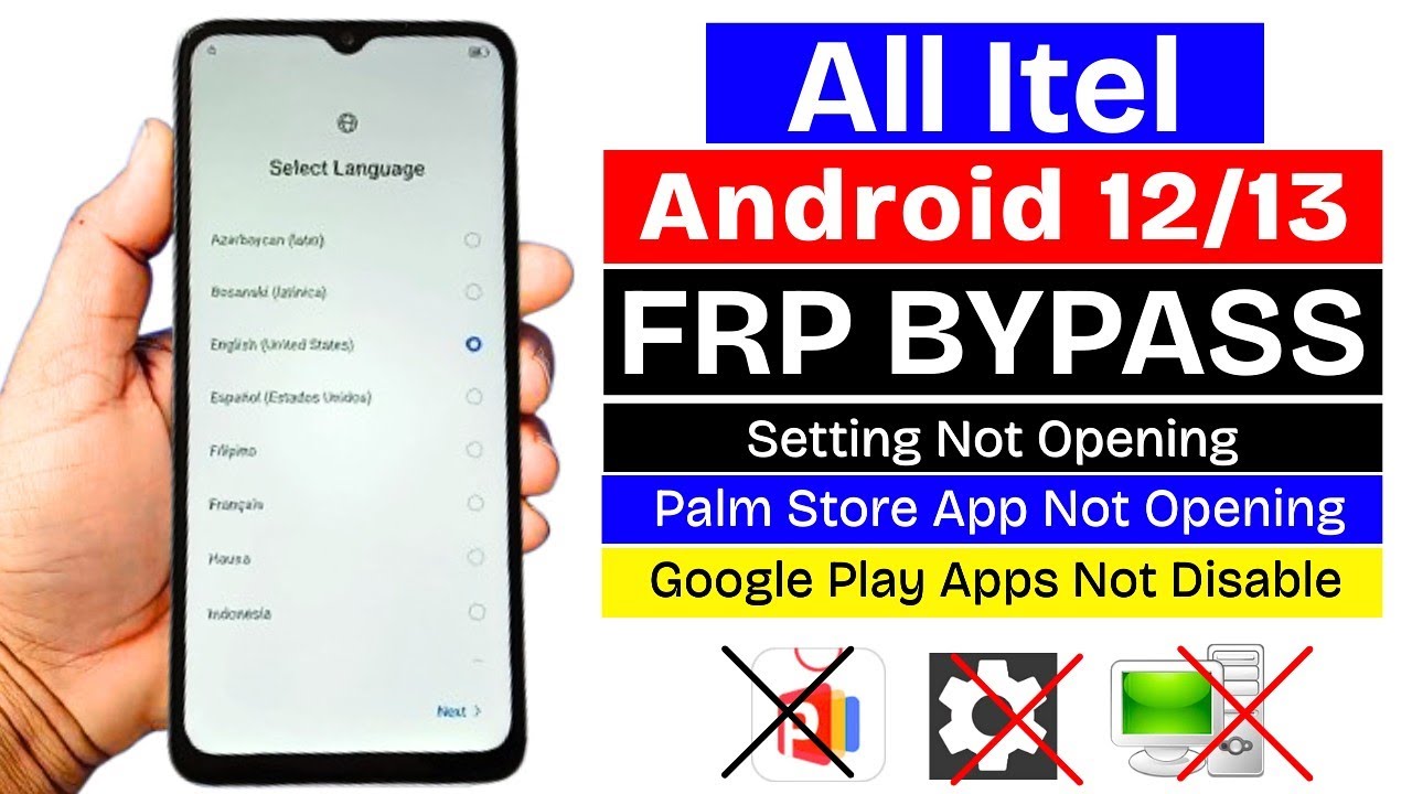 All Itel Android 12/13 : GOOGLE/FRP BYPASS 2025 Without PC - Setting Not Open - Palm Store Not Work