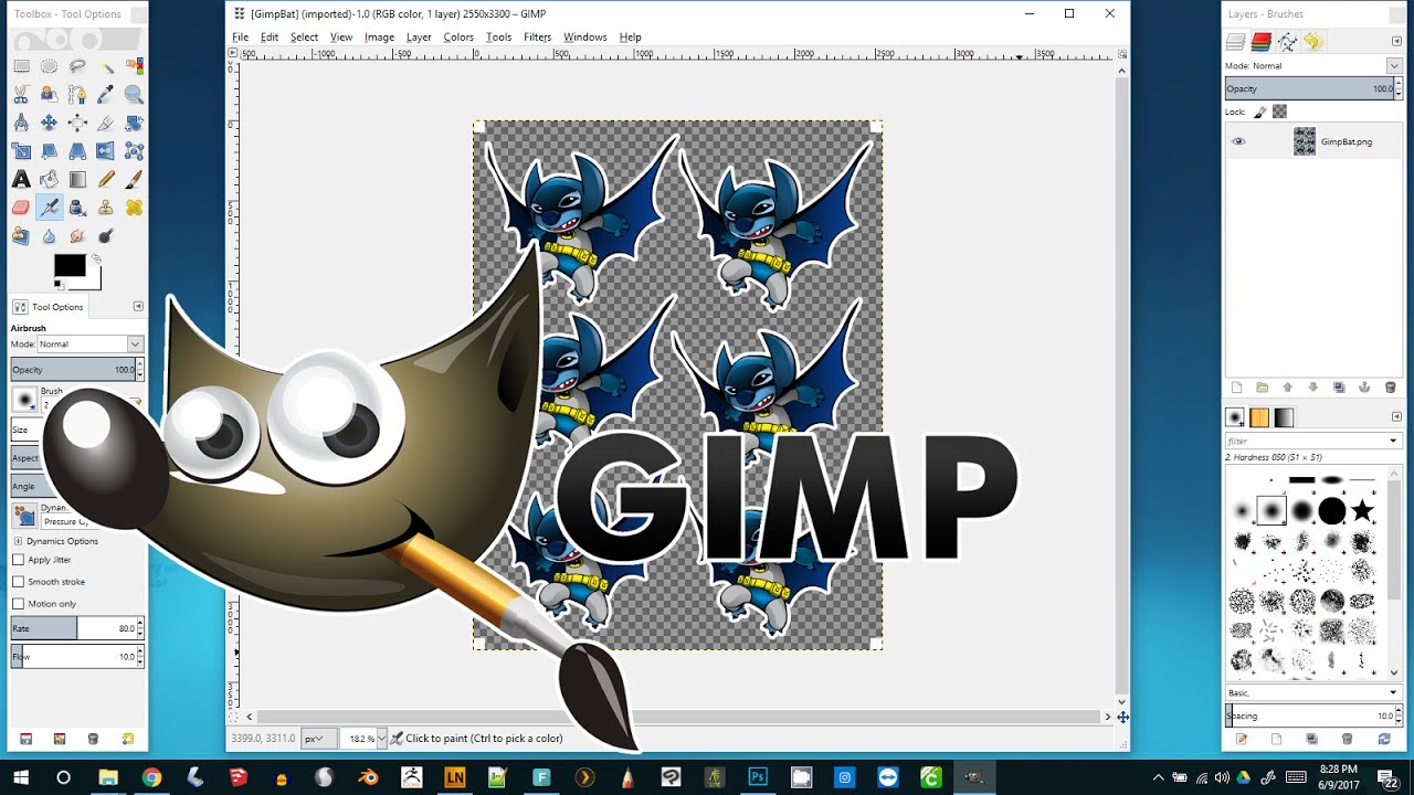 Gimp Registration Marks and Cut Outlines to Trick Cricut Full Page Tutorial