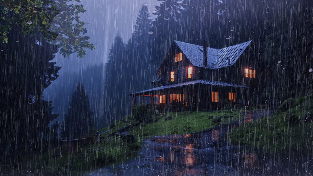 Gentle Night RAIN - Rain Sounds For Sleeping - Sleep FAST & Beat Insomnia, Study, Relax, ASMR