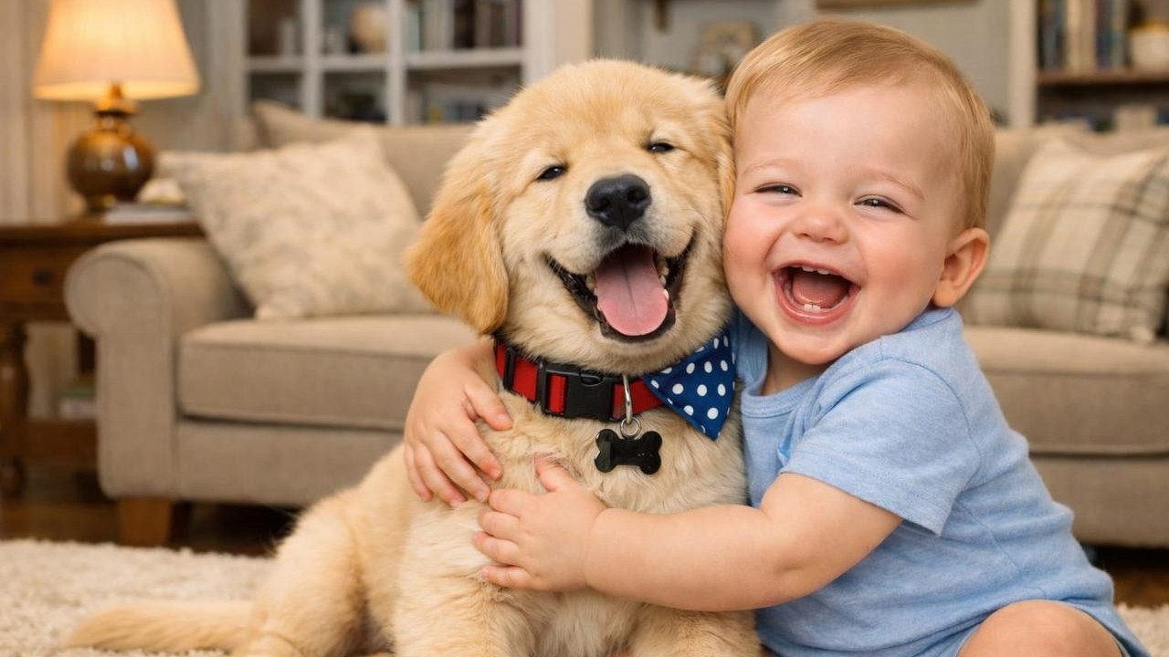 Rolling Into Puppy Cuteness 🥰🐕 | Baby Dog Bond | Viral Scene😍